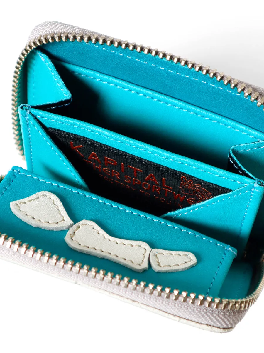 Kapital Mirrow Leather THUMBS-UP Mini Wallet - Green