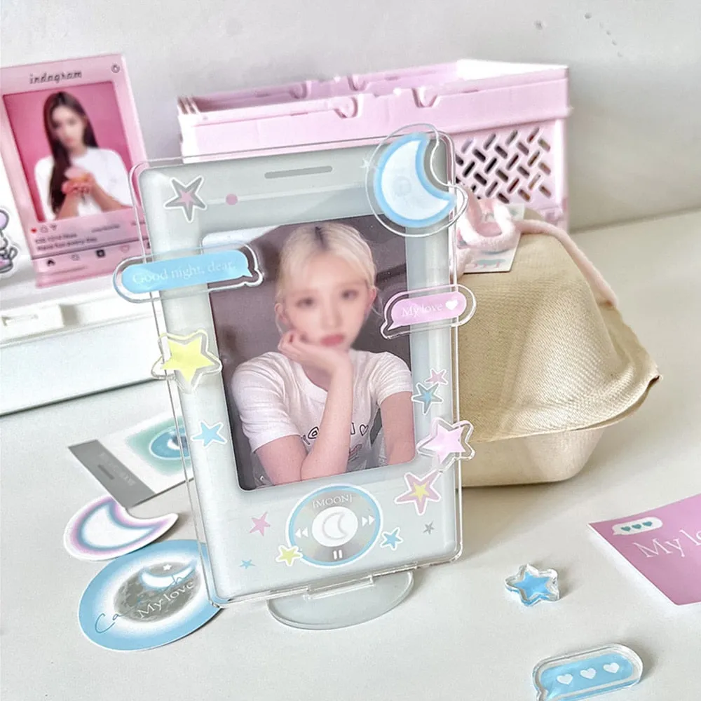 Kawaii Kpop Moon Star Photocard Holder