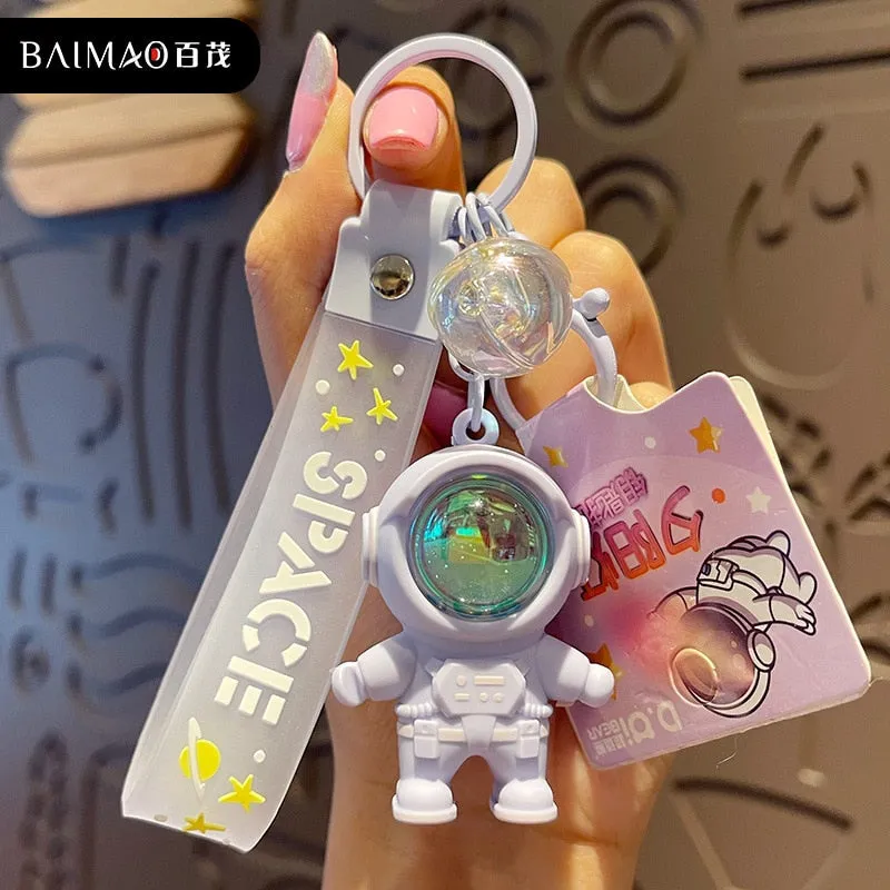 Kawaii Luminous Space Astronaut Keychain