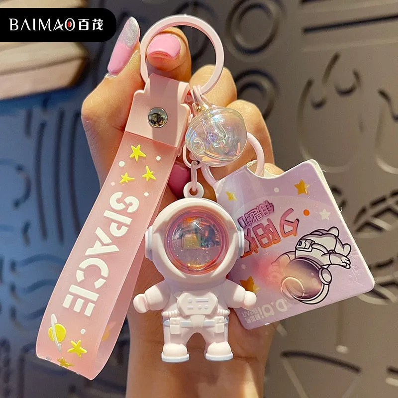 Kawaii Luminous Space Astronaut Keychain