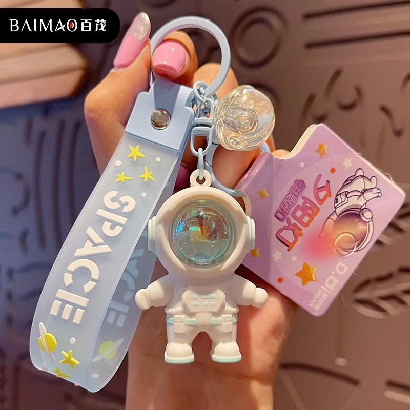 Kawaii Luminous Space Astronaut Keychain