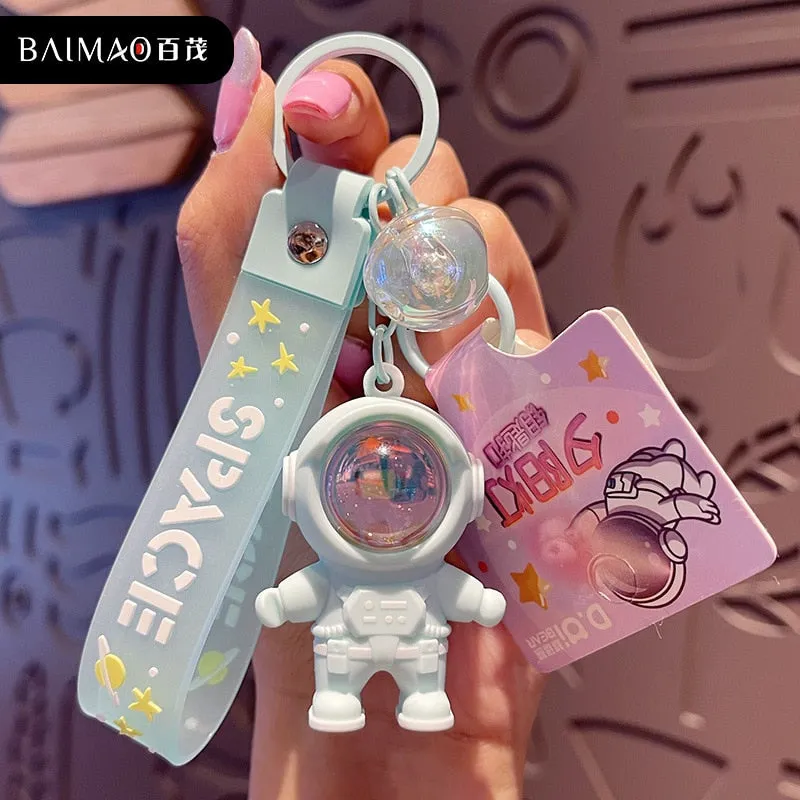 Kawaii Luminous Space Astronaut Keychain