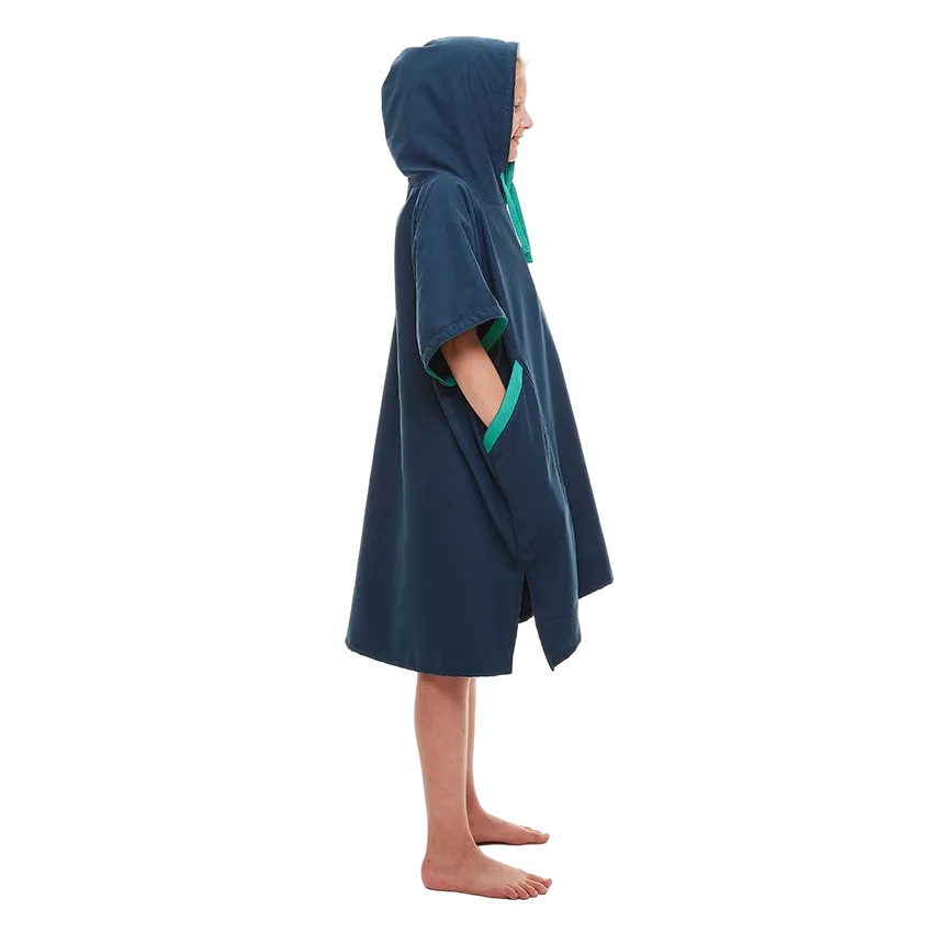 Kids Quick Dry Microfibre Changing Robe - Navy