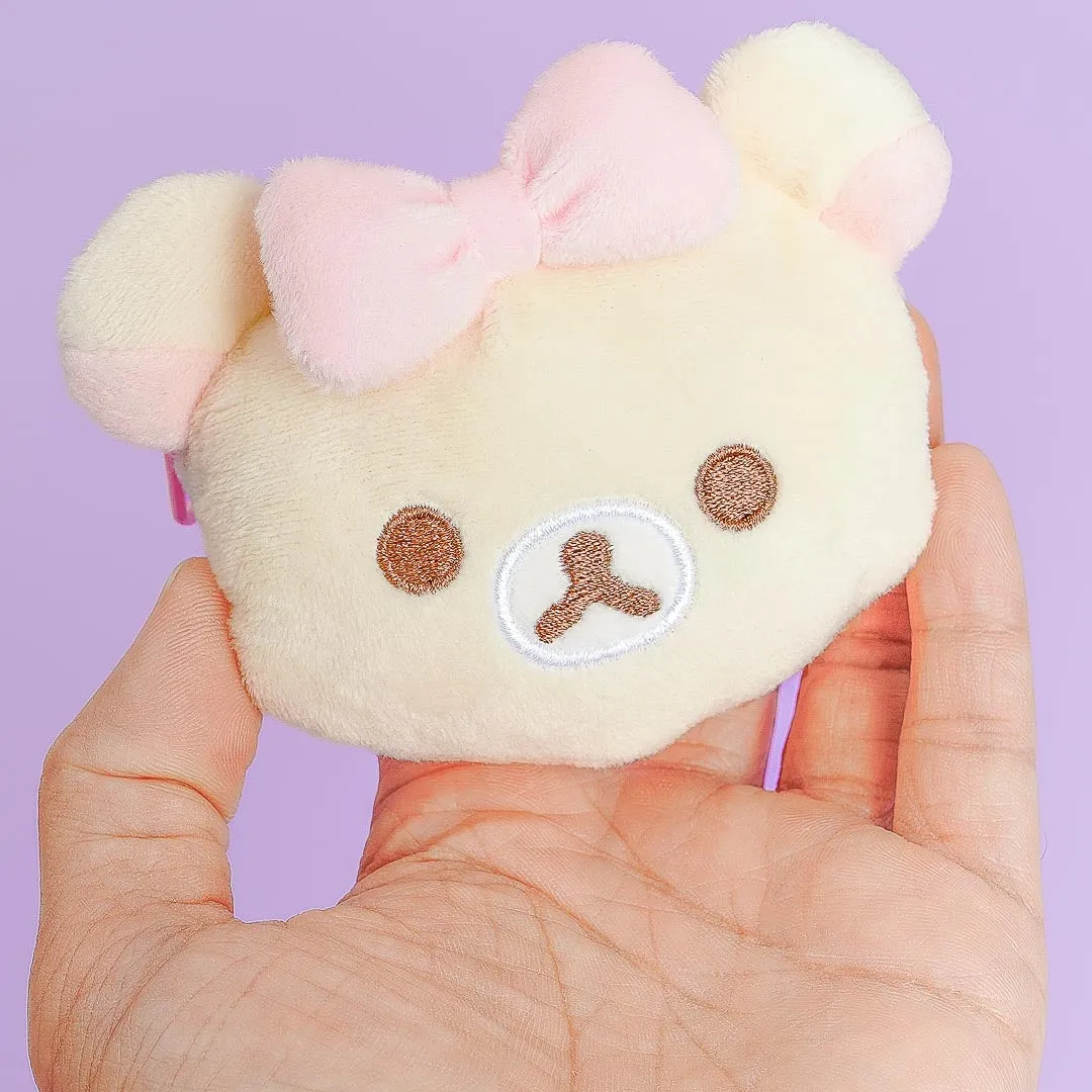 Korilakkuma Fluffy Ribbon Coin Purse