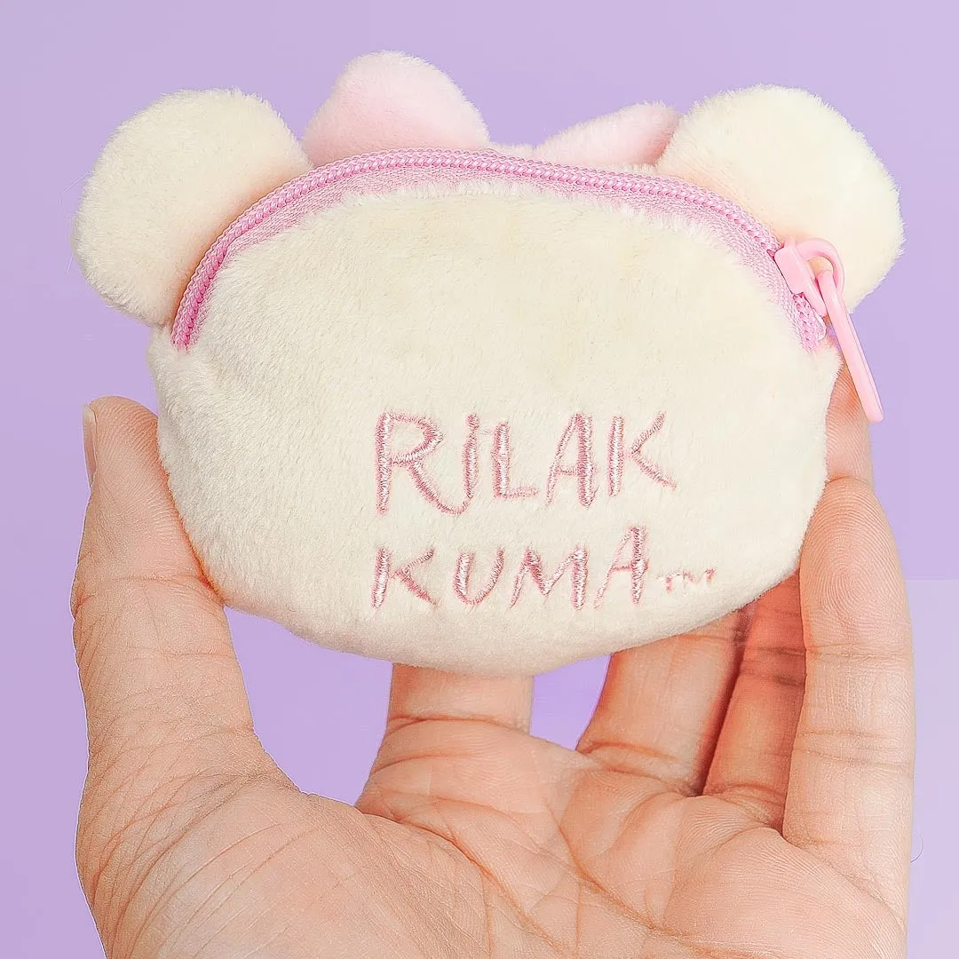 Korilakkuma Fluffy Ribbon Coin Purse