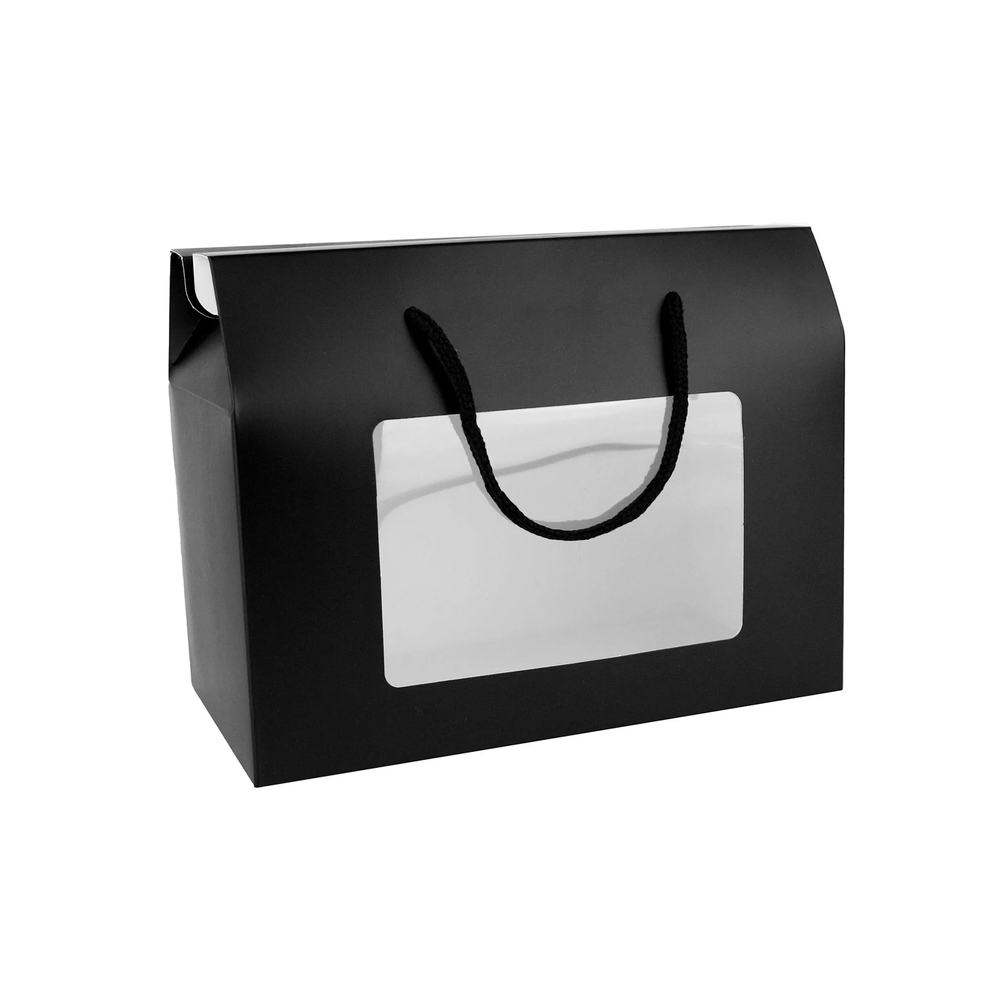 Kraft Gift Box Bags with Rope Handle Pack of 12 (Sizes Available)