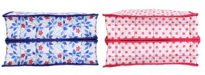 Kuber Industries 2 Piece Cotton Lingerie Undergarments Organizer, Pink and Blue (CTKTC5314)