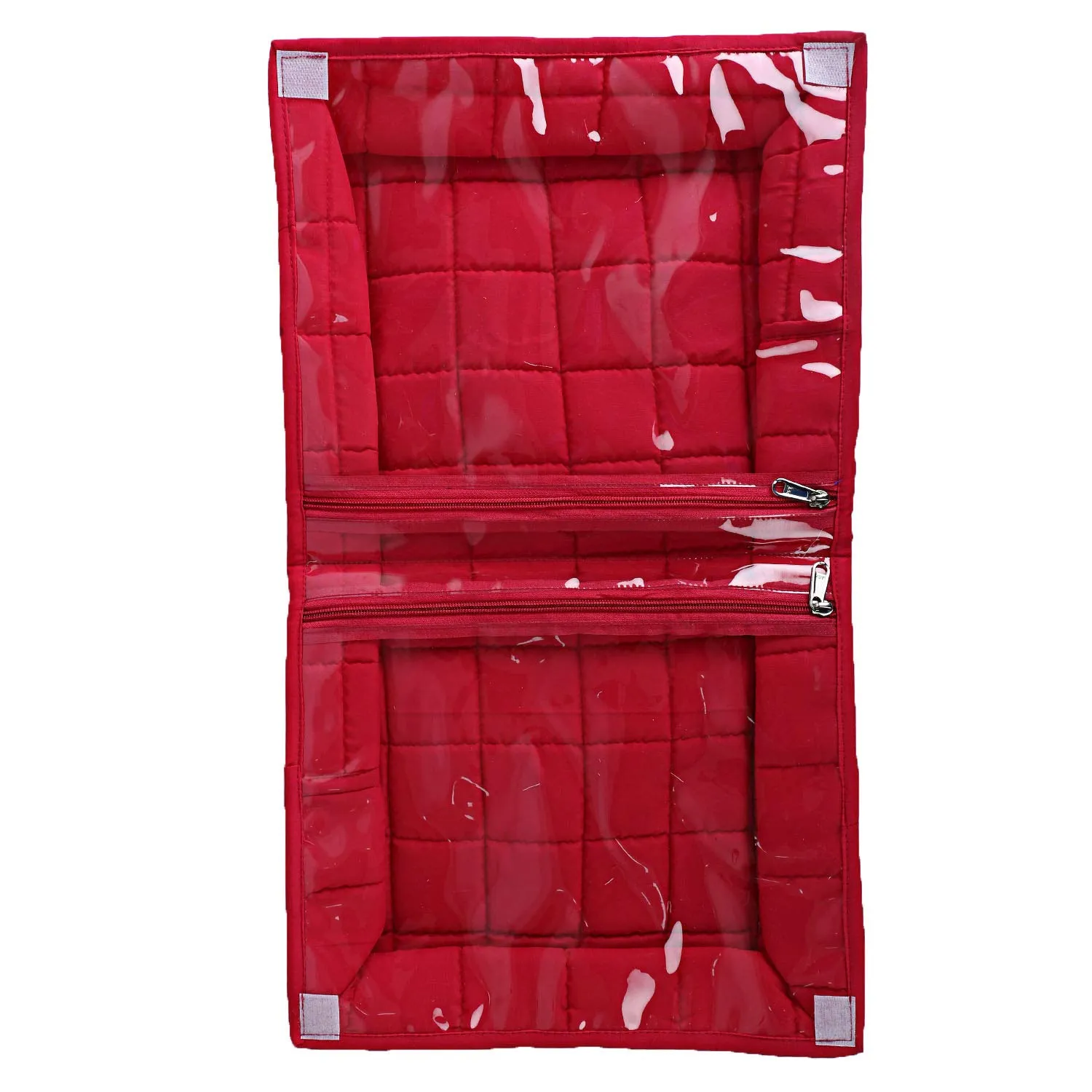 Kuber Industries 2 Piece Cotton Lingerie Undergarments Organizer, Pink and Blue (CTKTC5314)