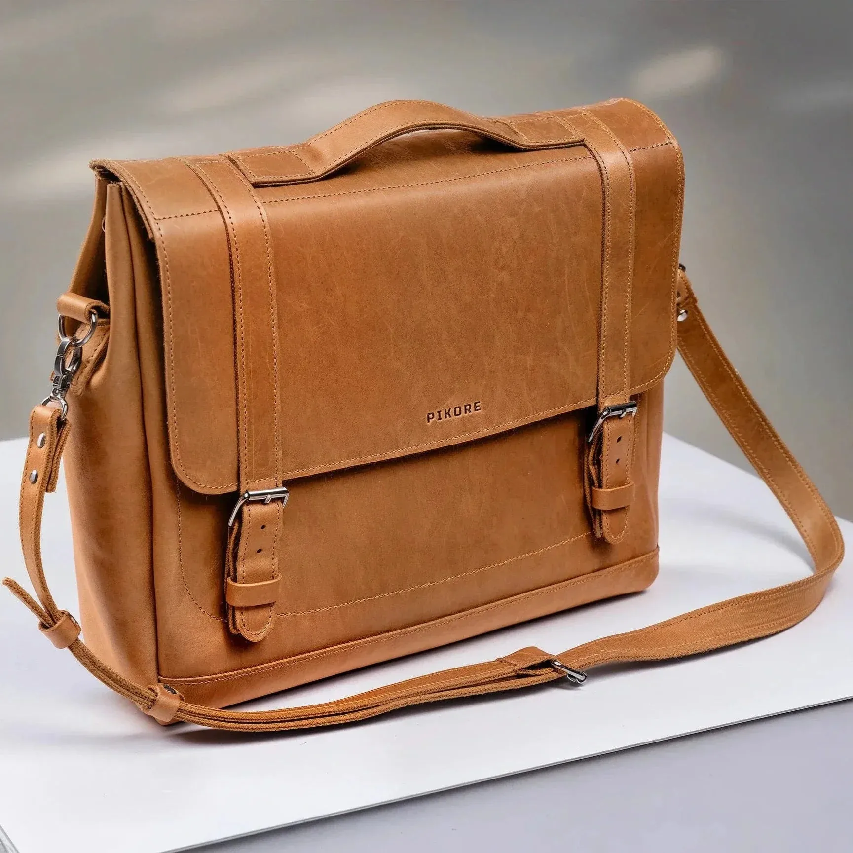 Laptop Messenger Leather bag