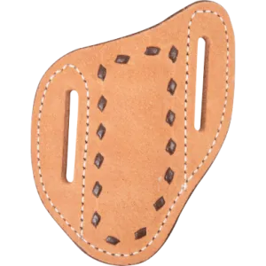 Leather Angled Knife Scabbard, Buckstitch-LARGE