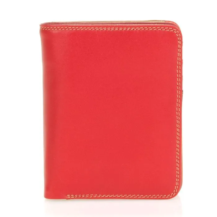 Leather Medium Wallet With Zip Around Purse 231 - MyWalit - Berry Blast