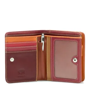 Leather Medium Wallet With Zip Around Purse 231 - MyWalit - Berry Blast