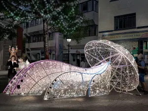 LED GIANT NEON JELLYFISH