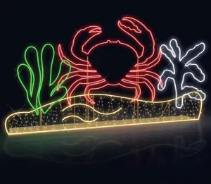 LED NEON DANCING CRAB PHOTO OP