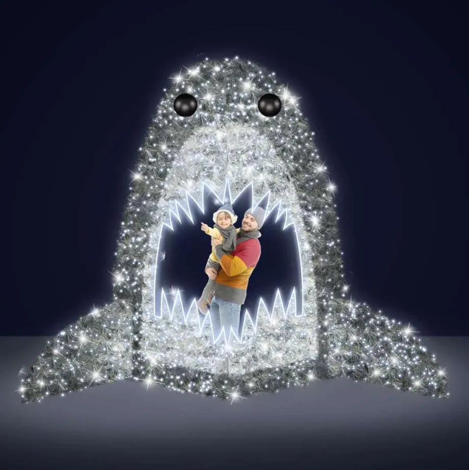 LED SHARK PHOTO OP