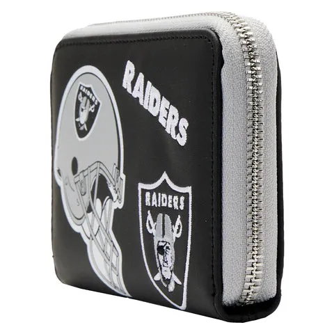 LF NFL Lv Raiders Patches ZipAround Wallet