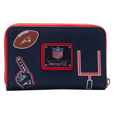 LF NFL New England Patriots Patches ZipAround Wallet