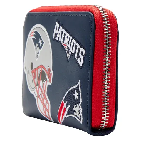 LF NFL New England Patriots Patches ZipAround Wallet