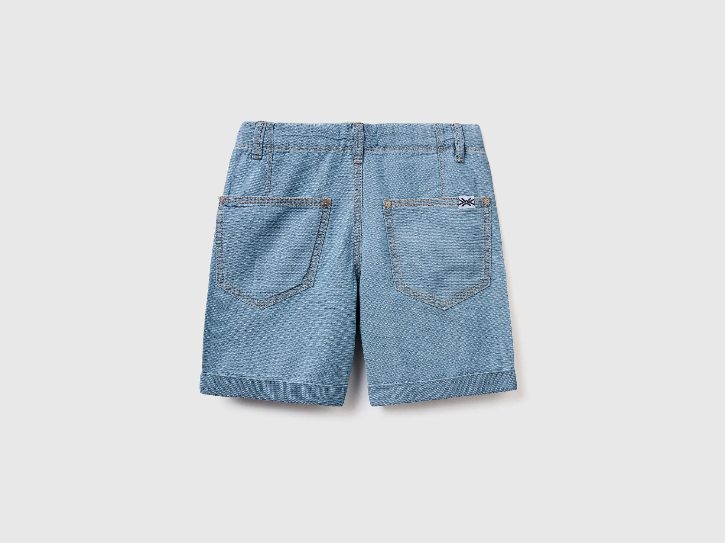 Lightweight denim bermudas