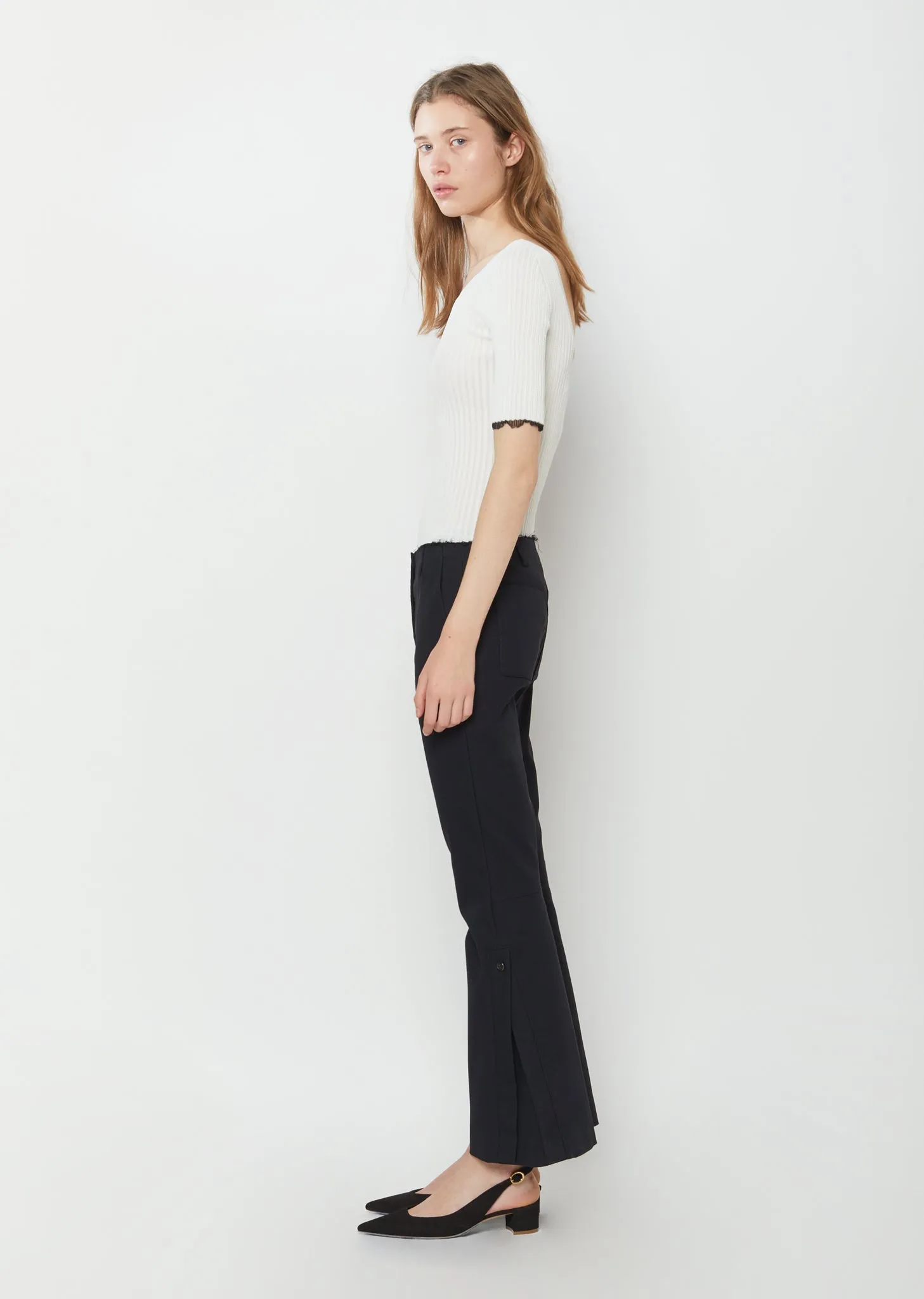 Lightweight Viscose Rib Sweater