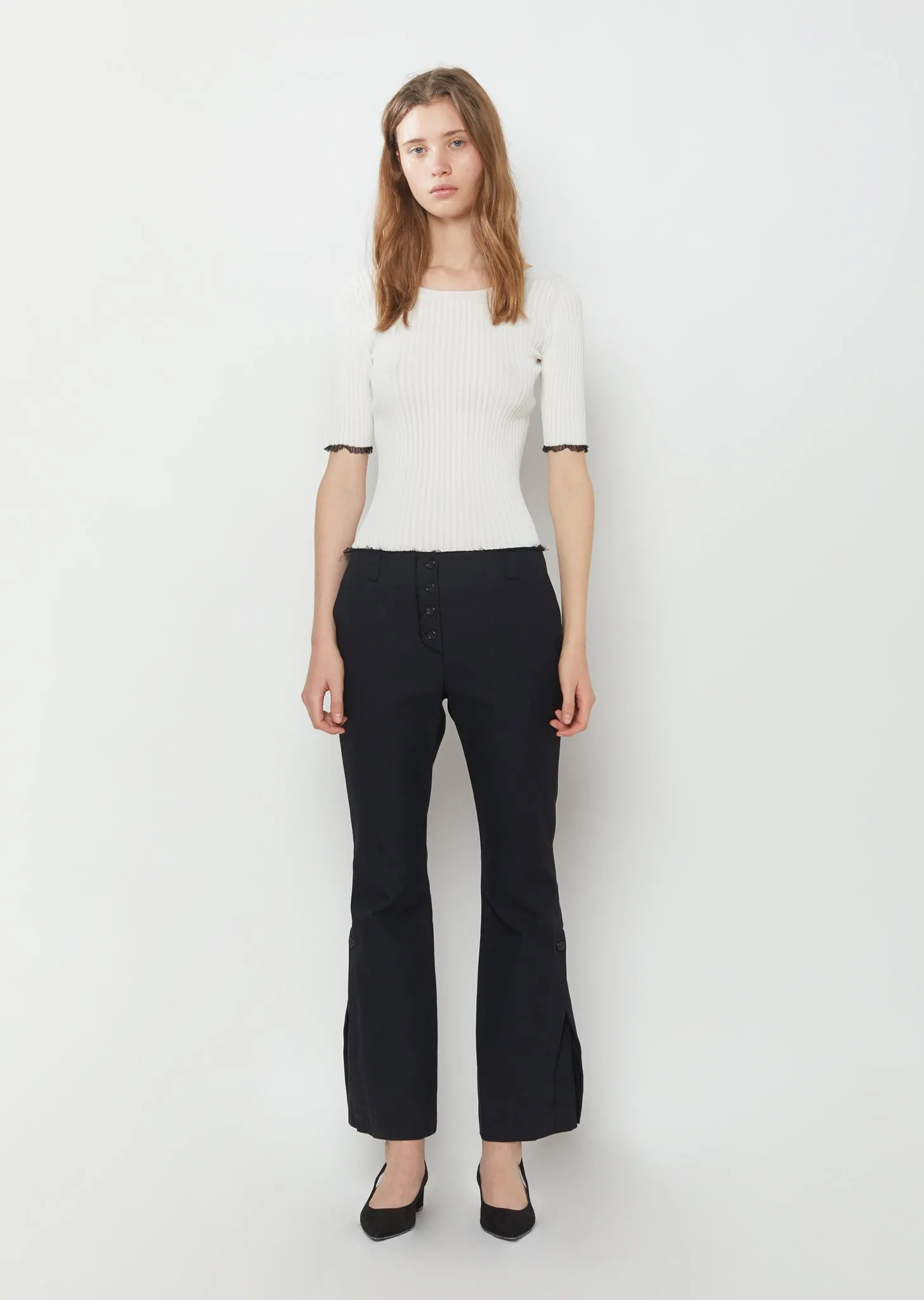 Lightweight Viscose Rib Sweater