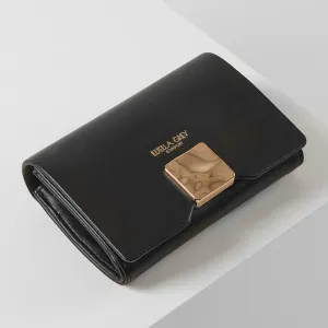 Luella Grey Annie Black Molten Square Small Purse Black