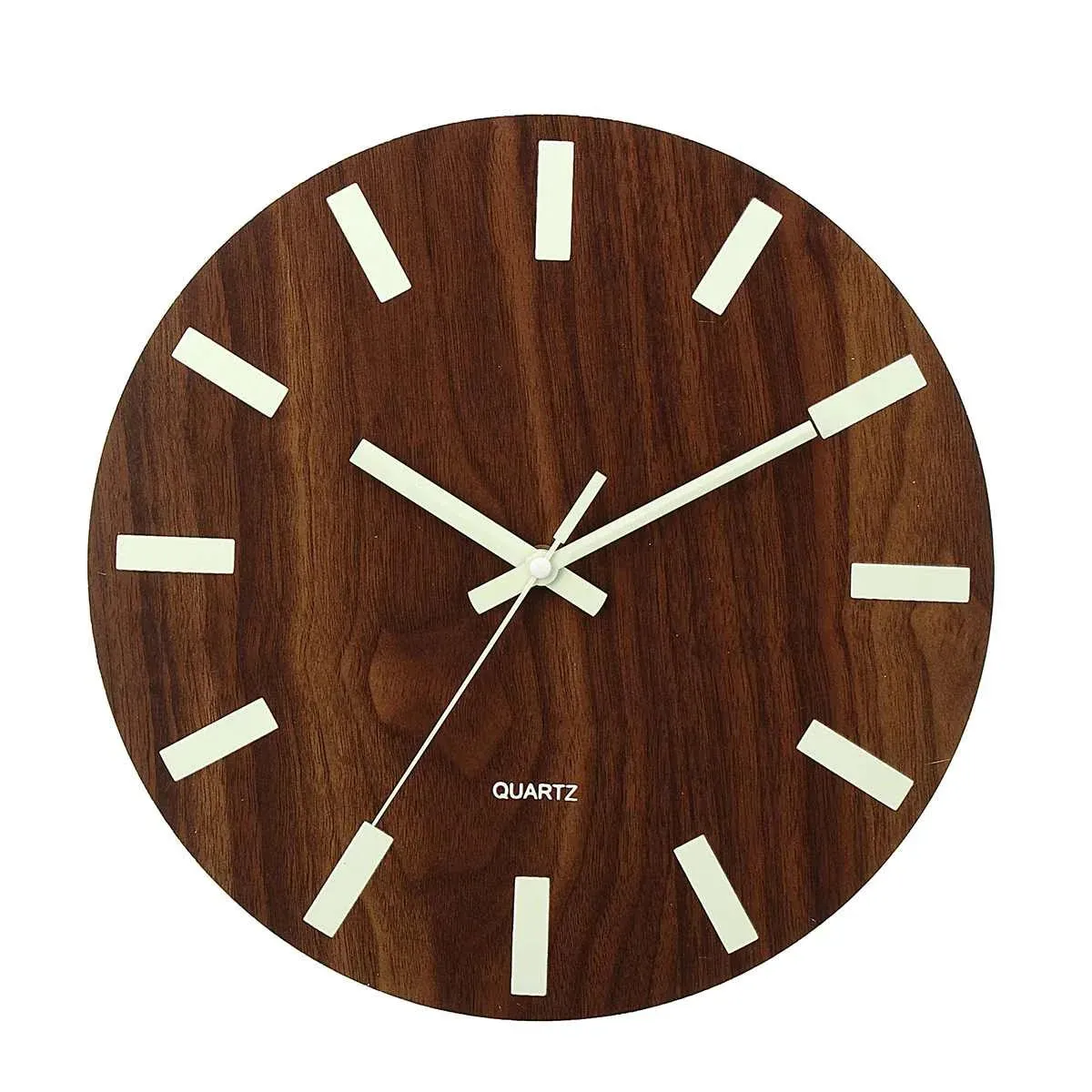 Luminous Clock Silent Wood