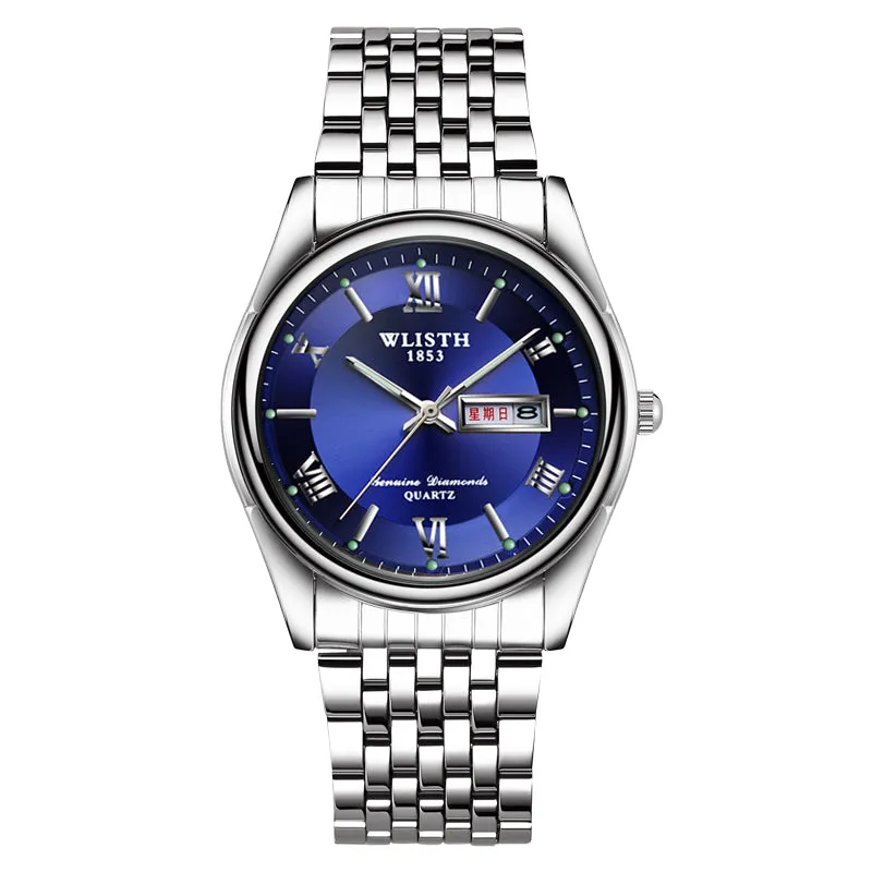 Luminous double calendar men's watch W11S8501