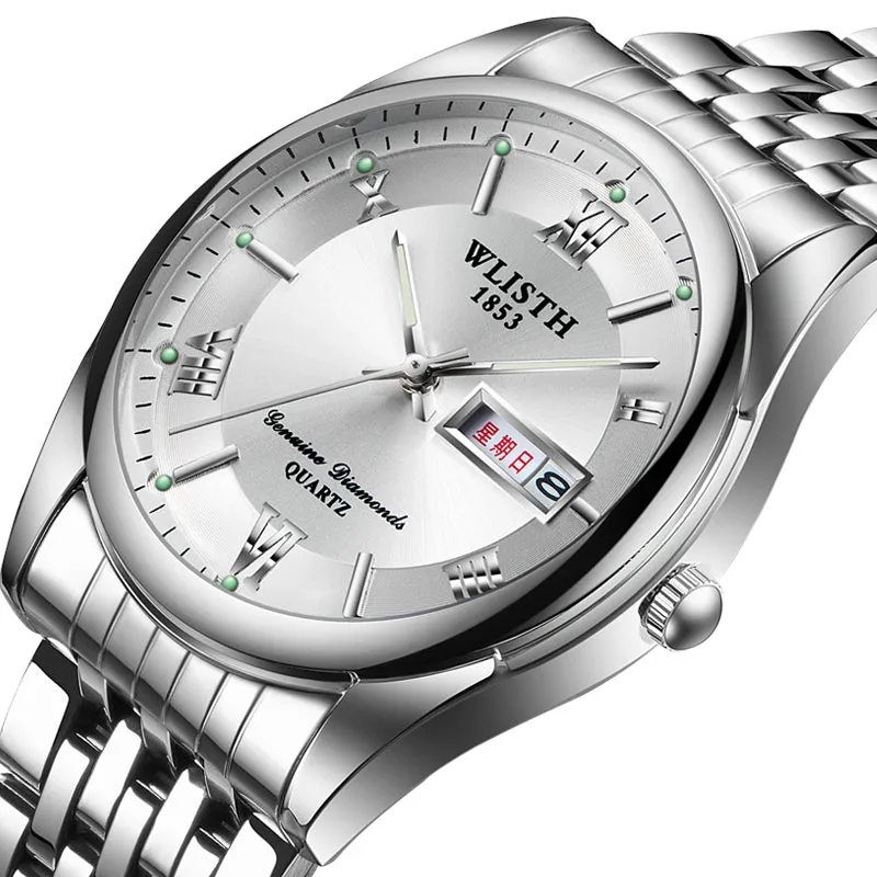 Luminous double calendar men's watch W11S8501
