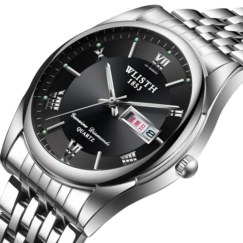 Luminous double calendar men's watch W11S8501