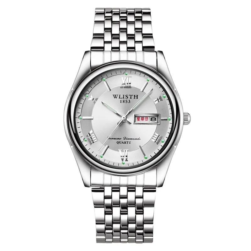 Luminous double calendar men's watch W11S8501