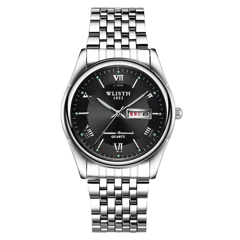 Luminous double calendar men's watch W11S8501