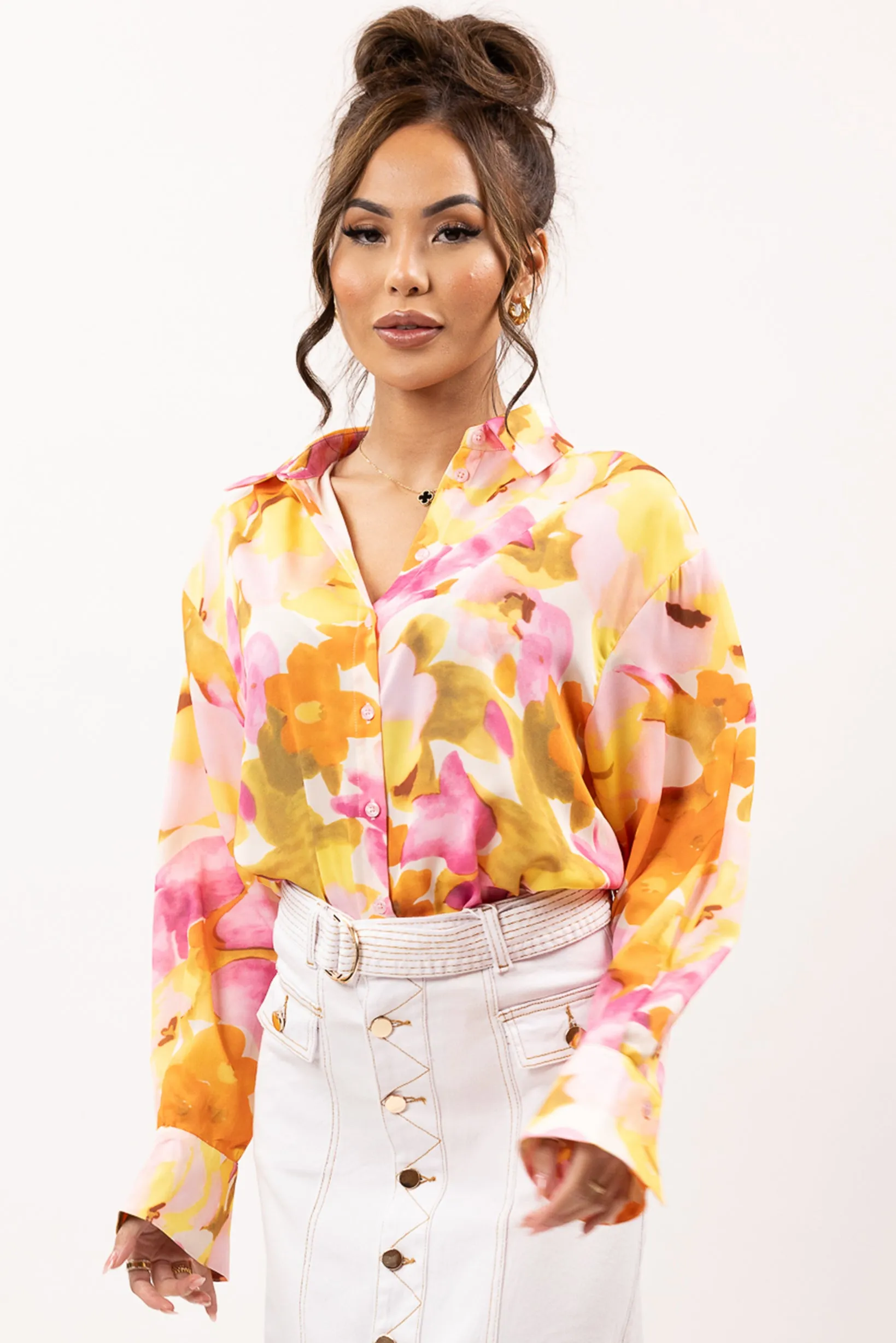 Luminous Floral Shirt