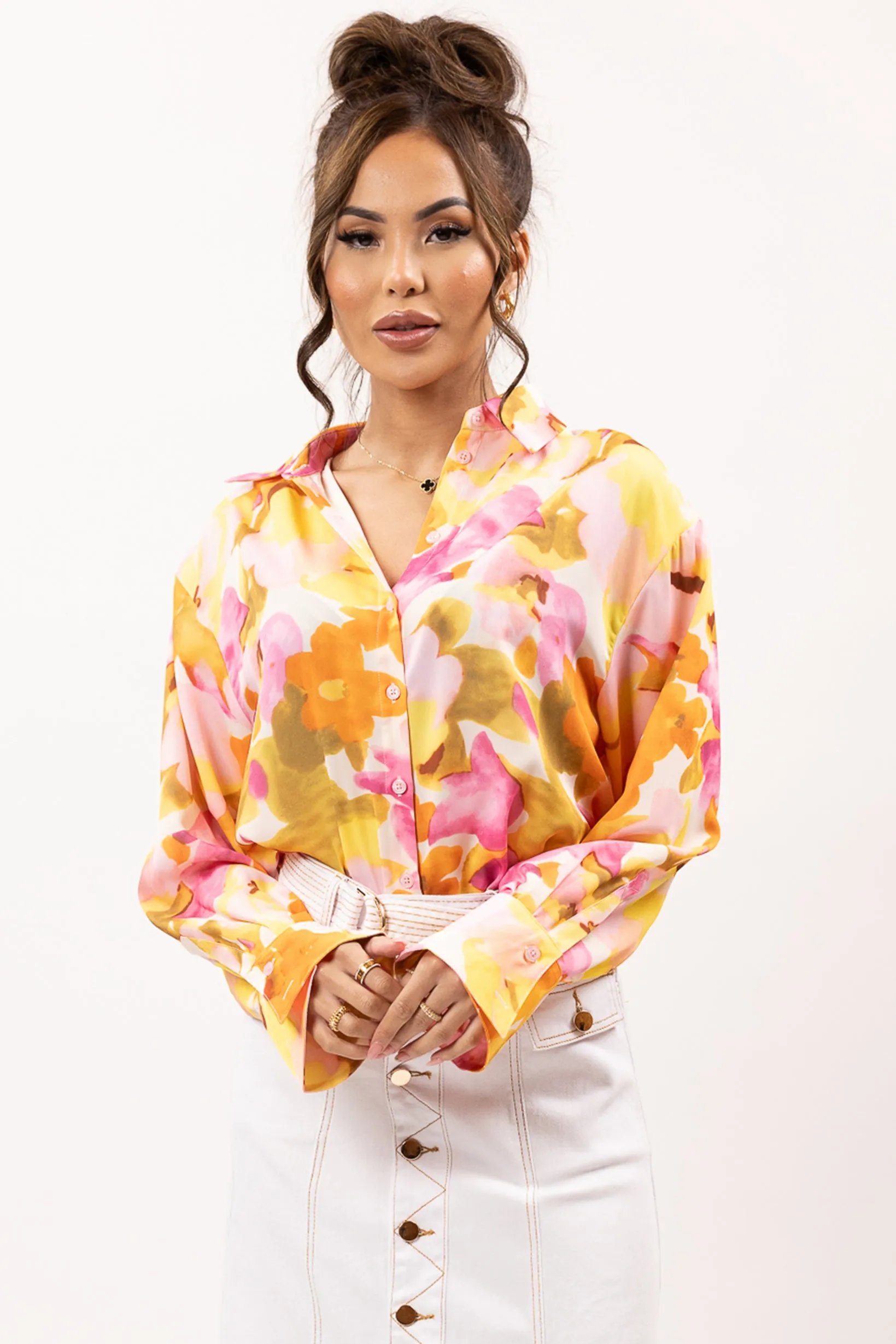 Luminous Floral Shirt