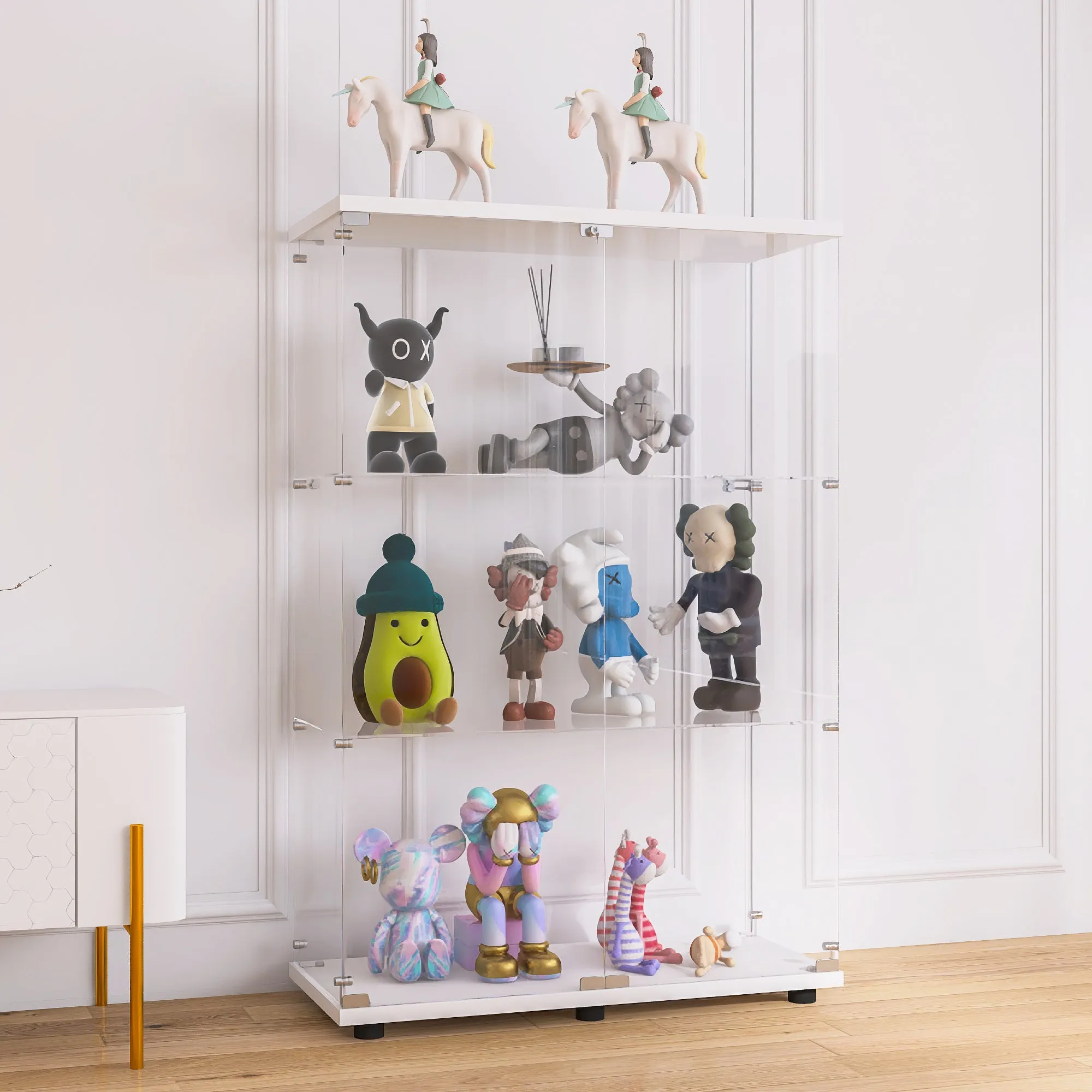 Luminous Glass Showcase Cabinet