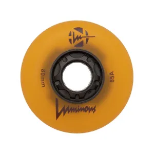 Luminous LED Inline Skate Wheels 80mm/85A - Sunray Glow - SOLD BY THE SINGLE WHEEL