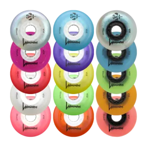 LUMINOUS - LED INLINE WHEELS - 72mm/85A x1 Multiple Colors 4-Pack