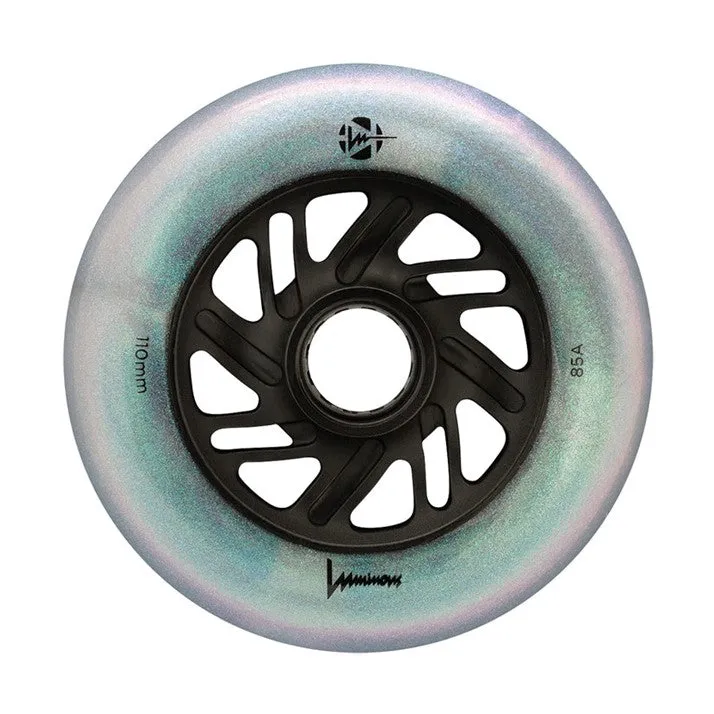 Luminous Light Up Inline Wheel Black Pearl 110mm 85A
