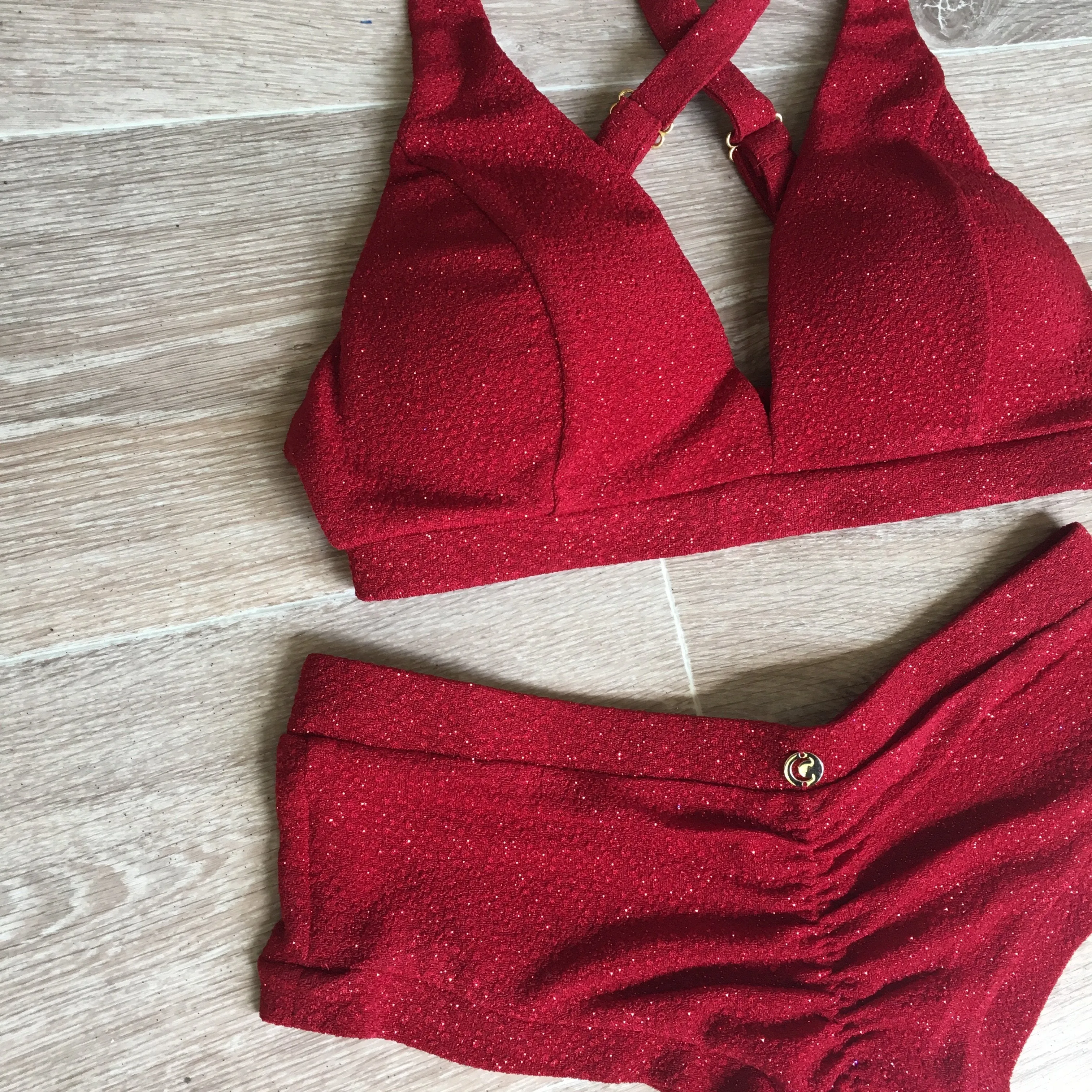 Luminous Low Waisted Bottoms - Red