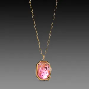 Luminous Pink Tourmaline Necklace