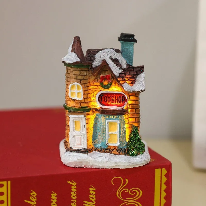 Luminous Resin Colourful Small House