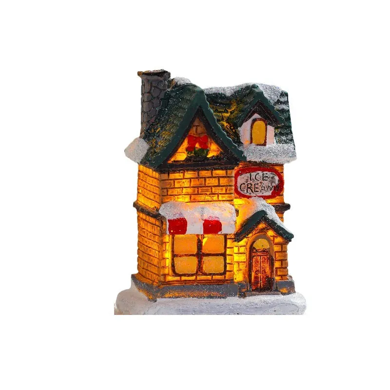 Luminous Resin Colourful Small House