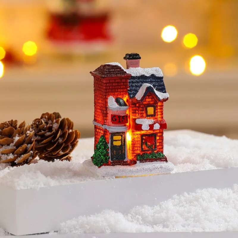 Luminous Resin Colourful Small House