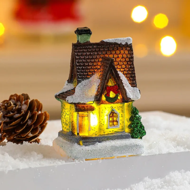 Luminous Resin Colourful Small House