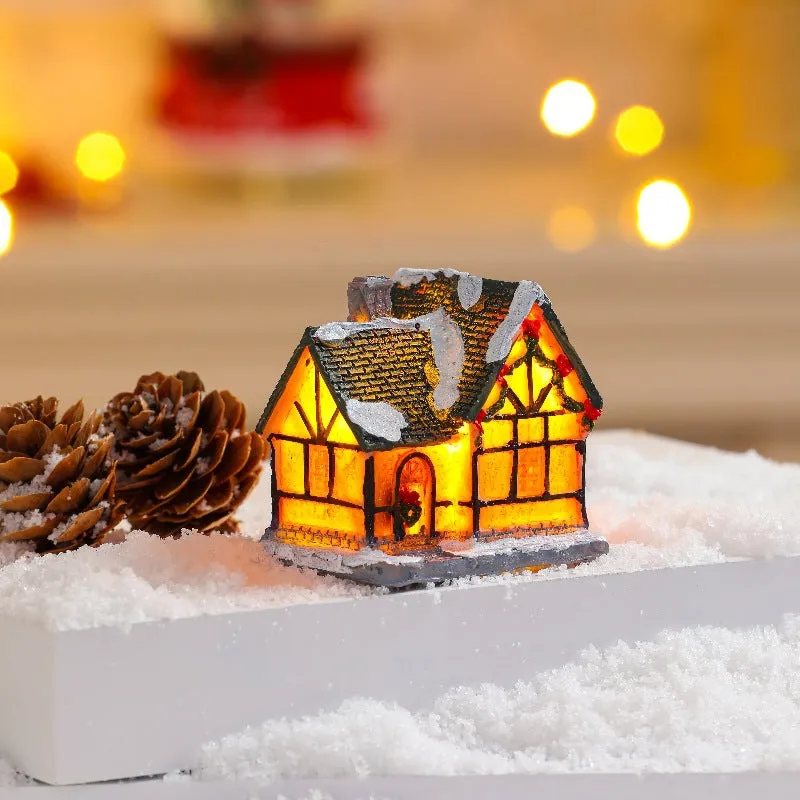 Luminous Resin Colourful Small House