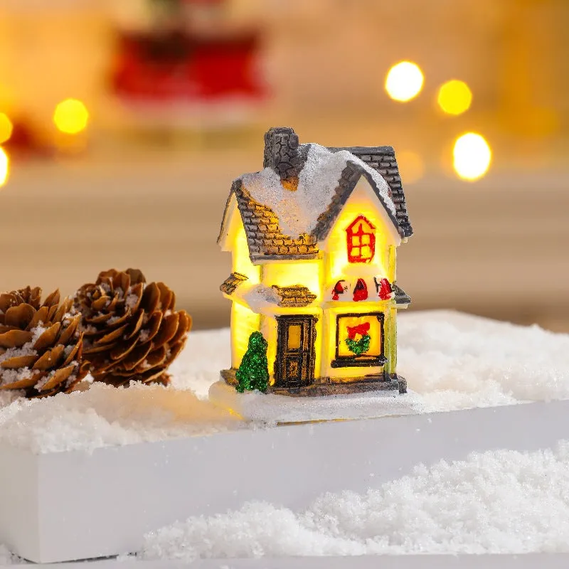 Luminous Resin Colourful Small House