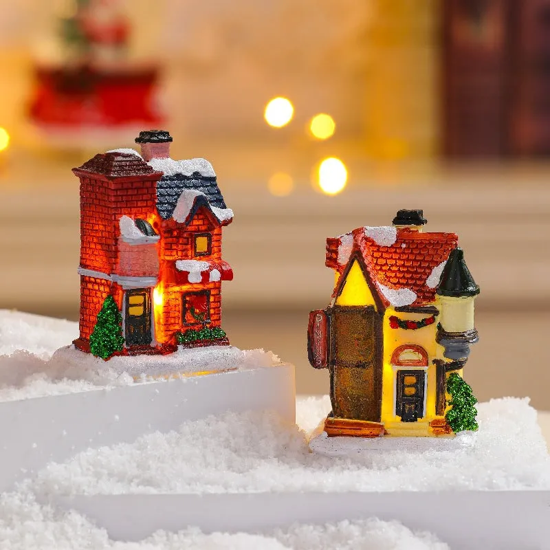 Luminous Resin Colourful Small House