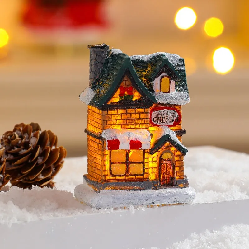 Luminous Resin Colourful Small House