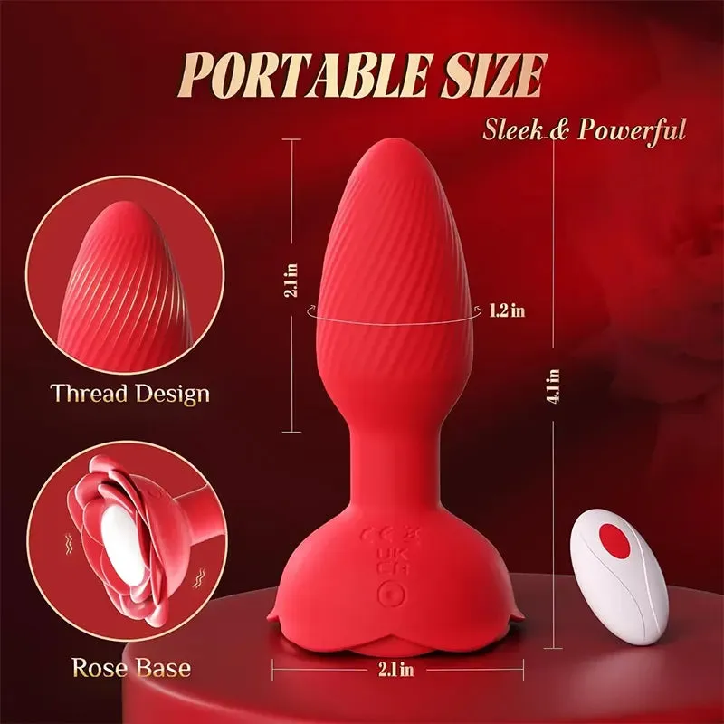 Luminous Rotating Anal Plug with 10 Vibration Modes