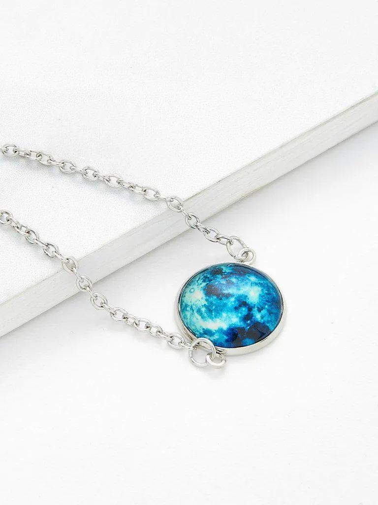 Luminous Round Charm Link Bracelet